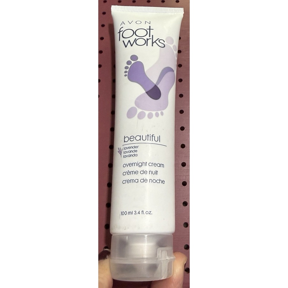 Avon Foot Works lavender overnight foot cream - 3.4 oz